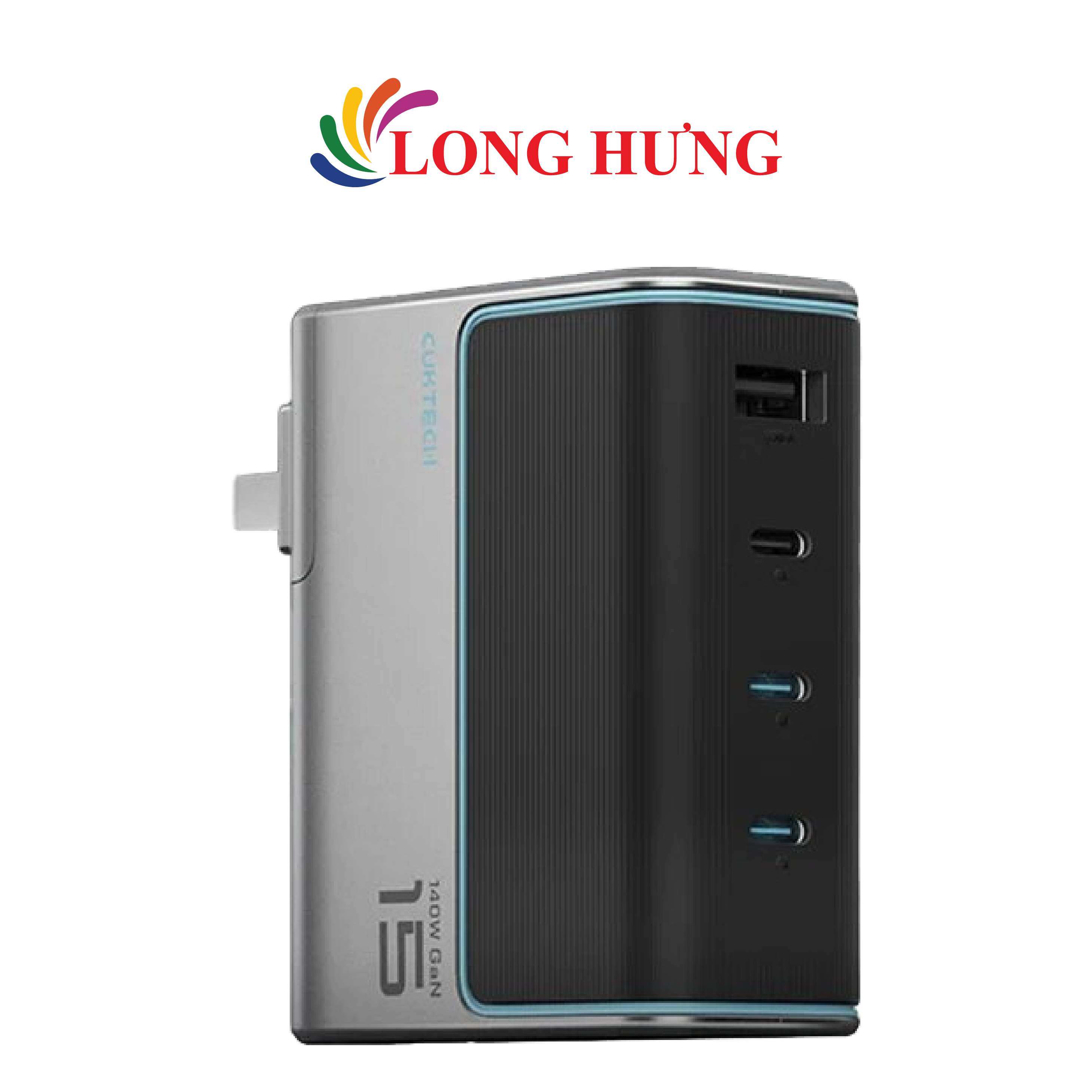 Cốc sạc Cuktech GaN 1USB 3Type-C 140W PD3.1 AD1404U - Hàng chính hãng