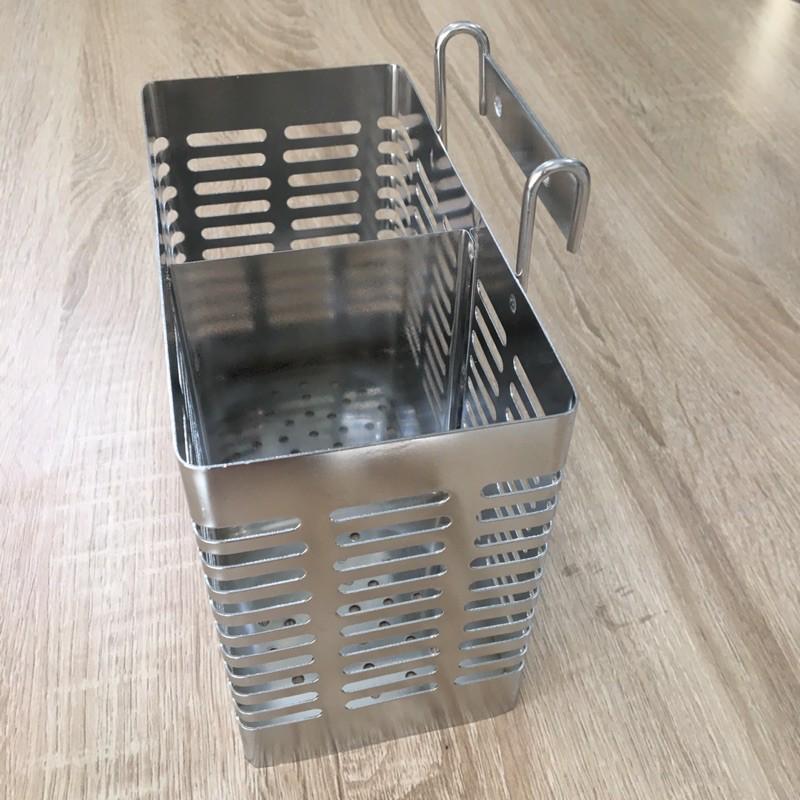 Ống Đũa Muỗng 2 Ngăn Inox 304 Cao Cấp, Hàng Inox Dày Đẹp - Vận Chuyển Miễn Phí Toàn Quốc