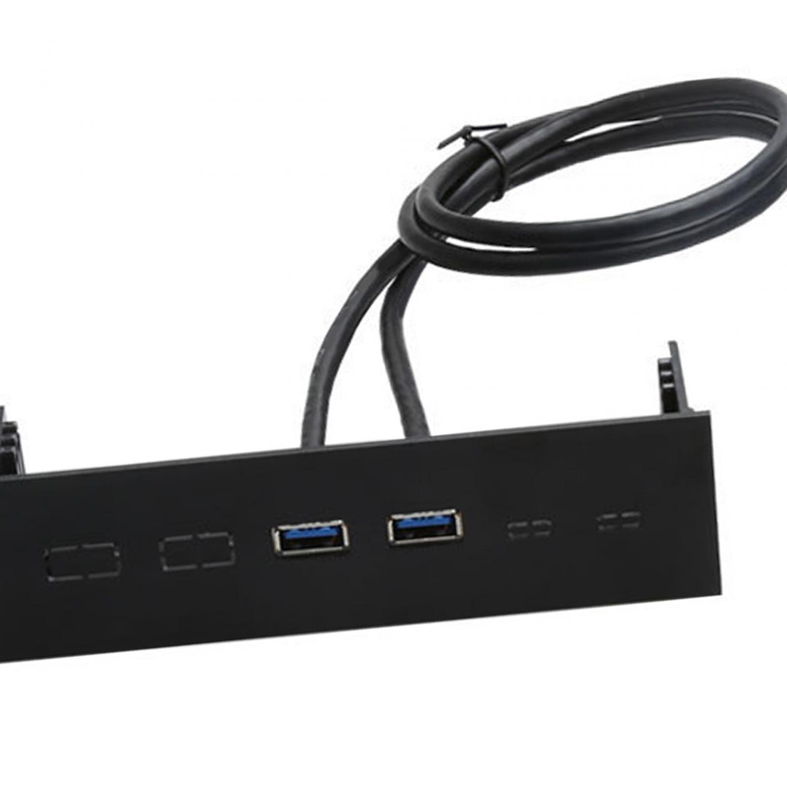 5.25" Front Panel Optical Drive Front Panel,Multifunction,High Speed USB Hubs Plug and Play USB Front Panel Adapter ,Computer Expansion Board