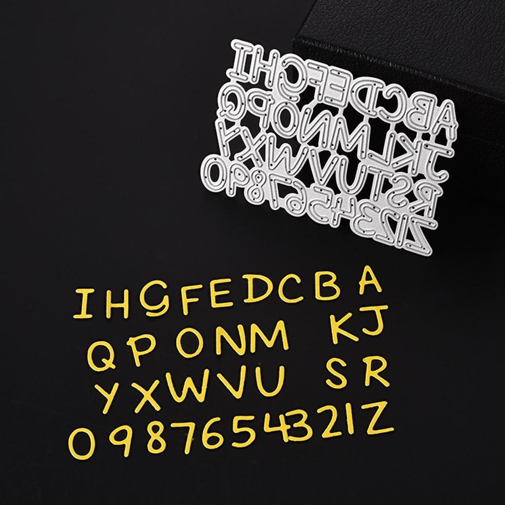 0-9 Numbers A-Z Letters Metal Cutting Dies Card Making Paper
