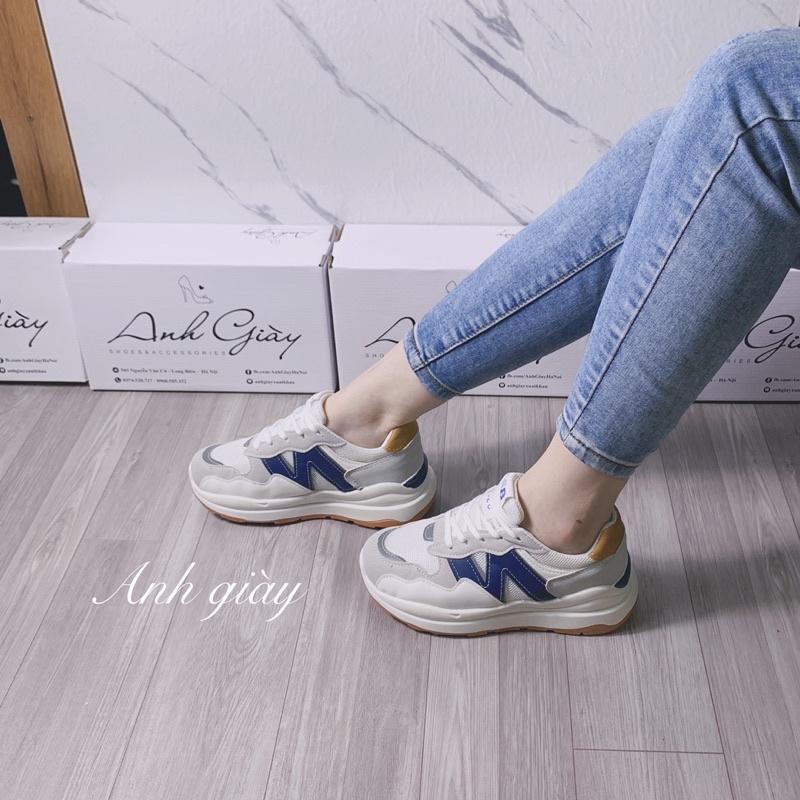 TT16 - Giày thể thao , sneaker nữa độn đế 4p kiểu dáng trẻ trung cá tính phối màu cực xinh
