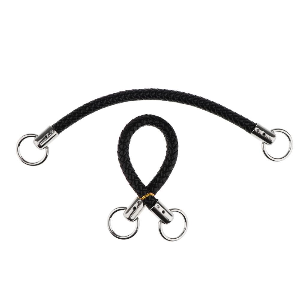 1 Pair Shoulder Bag Replacement Handles PU Leather Handbag Strap 25cm