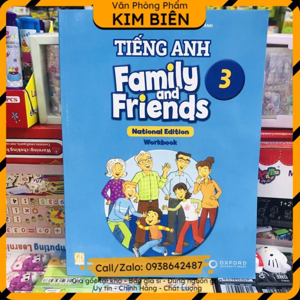 Bìa bao + tiếng anh 3 family and friends theo chân trời sáng tạo