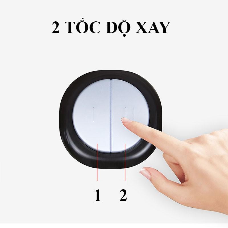 Máy Xay Thịt Cối Inox 4 Lưỡi Đa Năng, Công suất 200W- Xay thịt, xay tỏi ới, xay rau củ quả