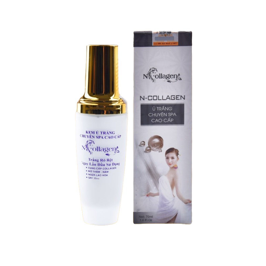 Ủ trắng da mặt chuyên spa cao cấp N Collagen 70 ml