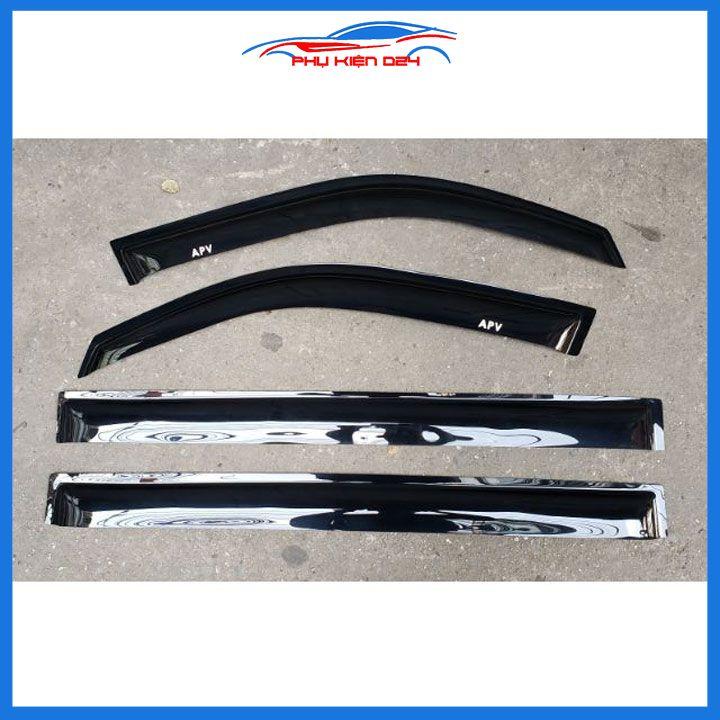 Vè che mưa ô tô Suzuki APV 7 Chỗ Vè Đen, nhựa ABS cao cấp chắn mưa, cản bụi, trang trí xe hơi