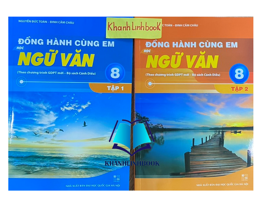 Sách - Combo Đồng hành cùng em học ngữ văn 8 - tập 1 + 2