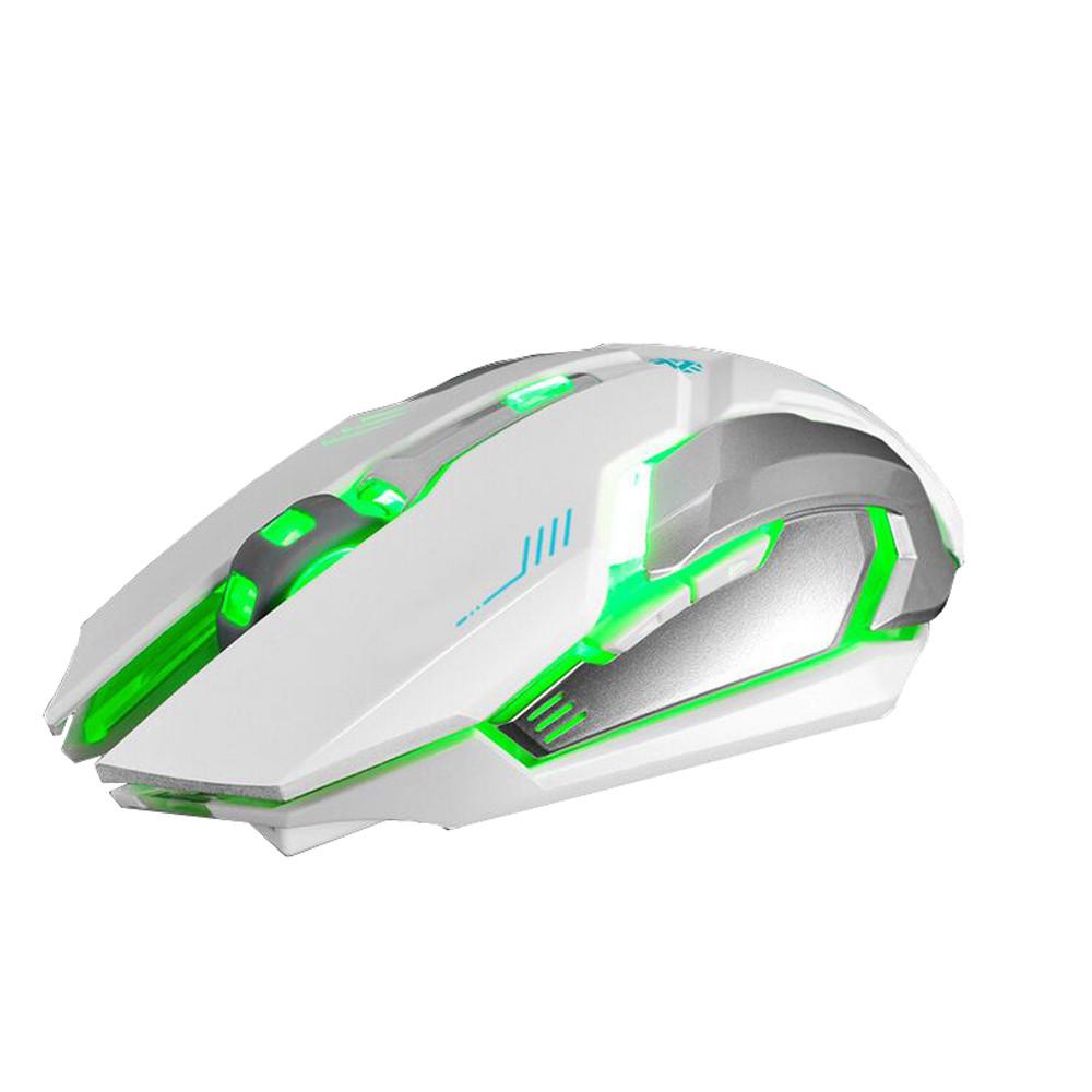 Chuột & BÀN PHÍM X7 Không Dây Silicon LED Chuột Chơi Game Không Dây Đèn Nền Chuột Chơi Game Bàn Văn Phòng Để Bàn