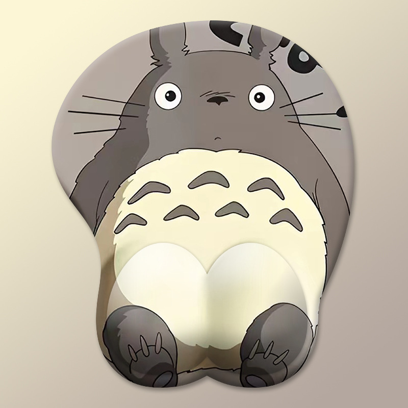 Miếng Lót Chuột Mouse Pad Có Đệm Cổ Tay Hình TOTORO 3D_ Hàng chính hãng