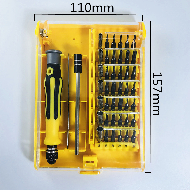 Bộ dụng cụ sửa chữa 45 món + Tặng kèm 3 kẹp chống rối dây điện