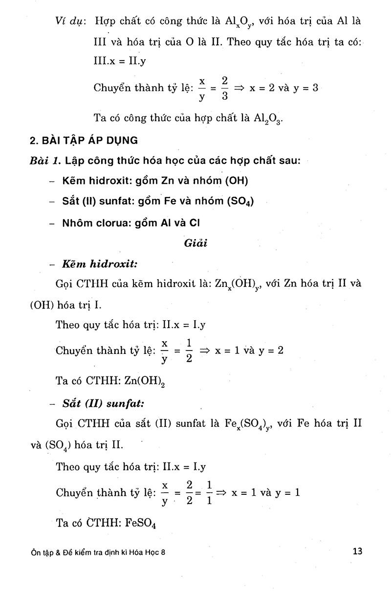 Ôn Tập Và Kiểm Tra Định Kì Hóa Học Lớp 8 (Tái Bản)
