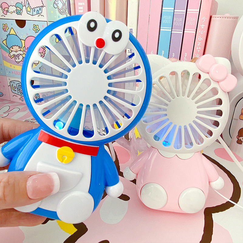 Quạt Cầm Tay Hình Mèo Hello Kitty đáng yêu - Giao Ngẫu Nhiên