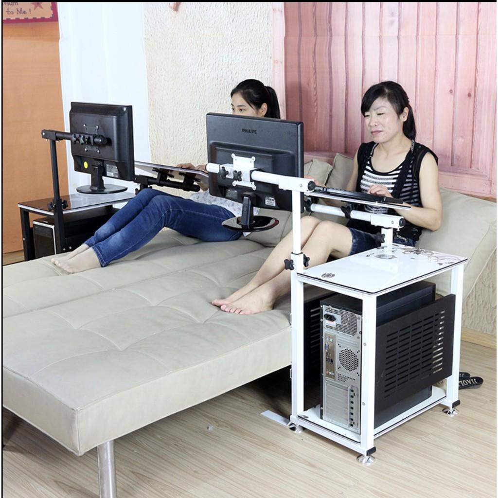 Bàn treo Máy tính để bàn Di Động điều chỉnh xoay