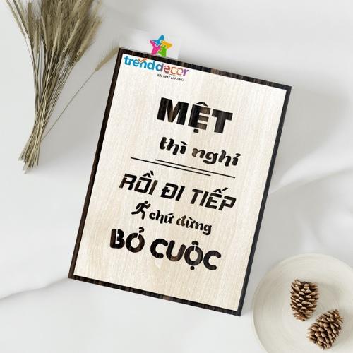 Tranh Gỗ Động Lực Slogan Treo Tường Những Câu Nói Bất Hủ