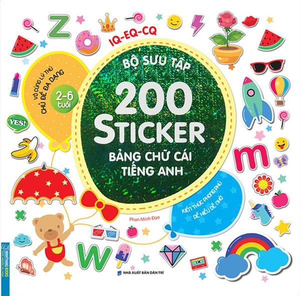 Bộ Sưu Tập 200 Sticker - Bảng Chữ Cái Tiếng Anh (Tái bản năm 2022)