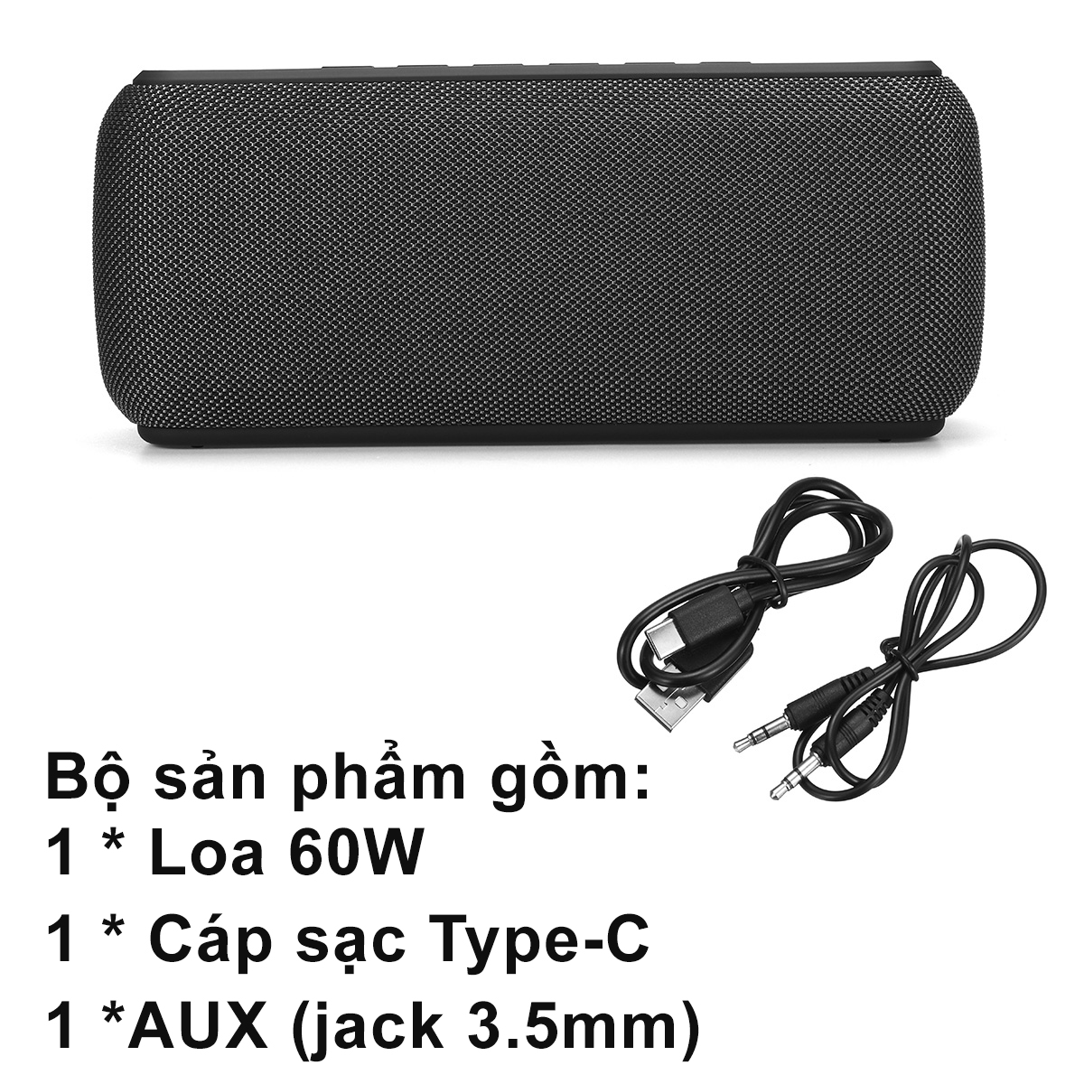 Loa Bluetooth chuẩn Bass 60W công nghệ mới - Hàng Chính Hãng