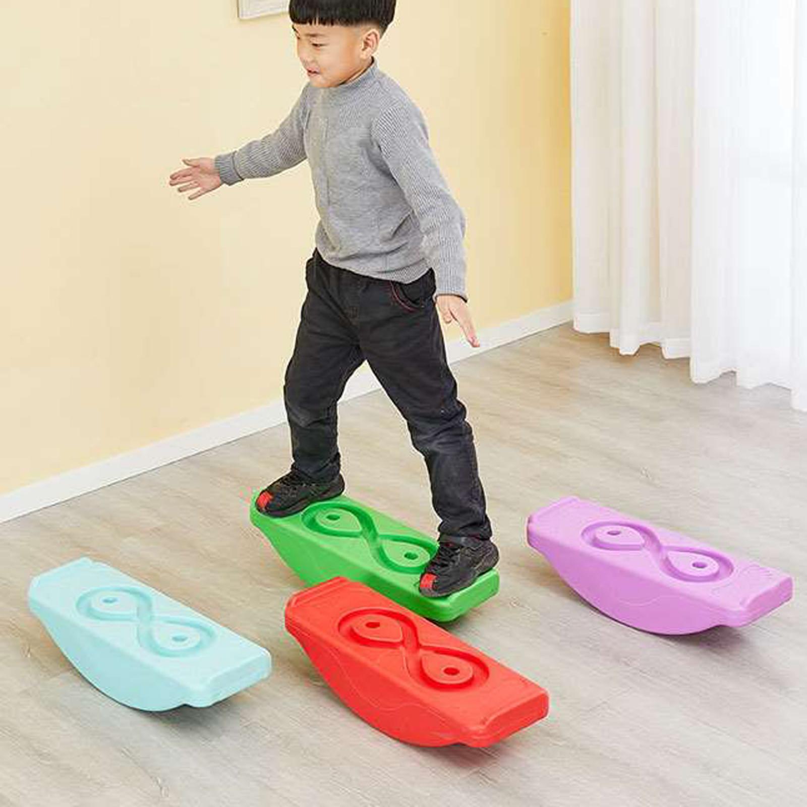 4 Piece Balance Board Outside Kids Children Exercise Rocker Board
