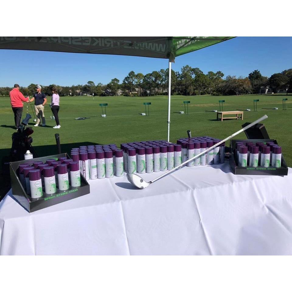 Golf Strike Spray - Bình Xịt Mặt Gậy Golf Phân Tích Điểm Tiếp Xúc Bóng Golf Với Mặt Gậy Golf