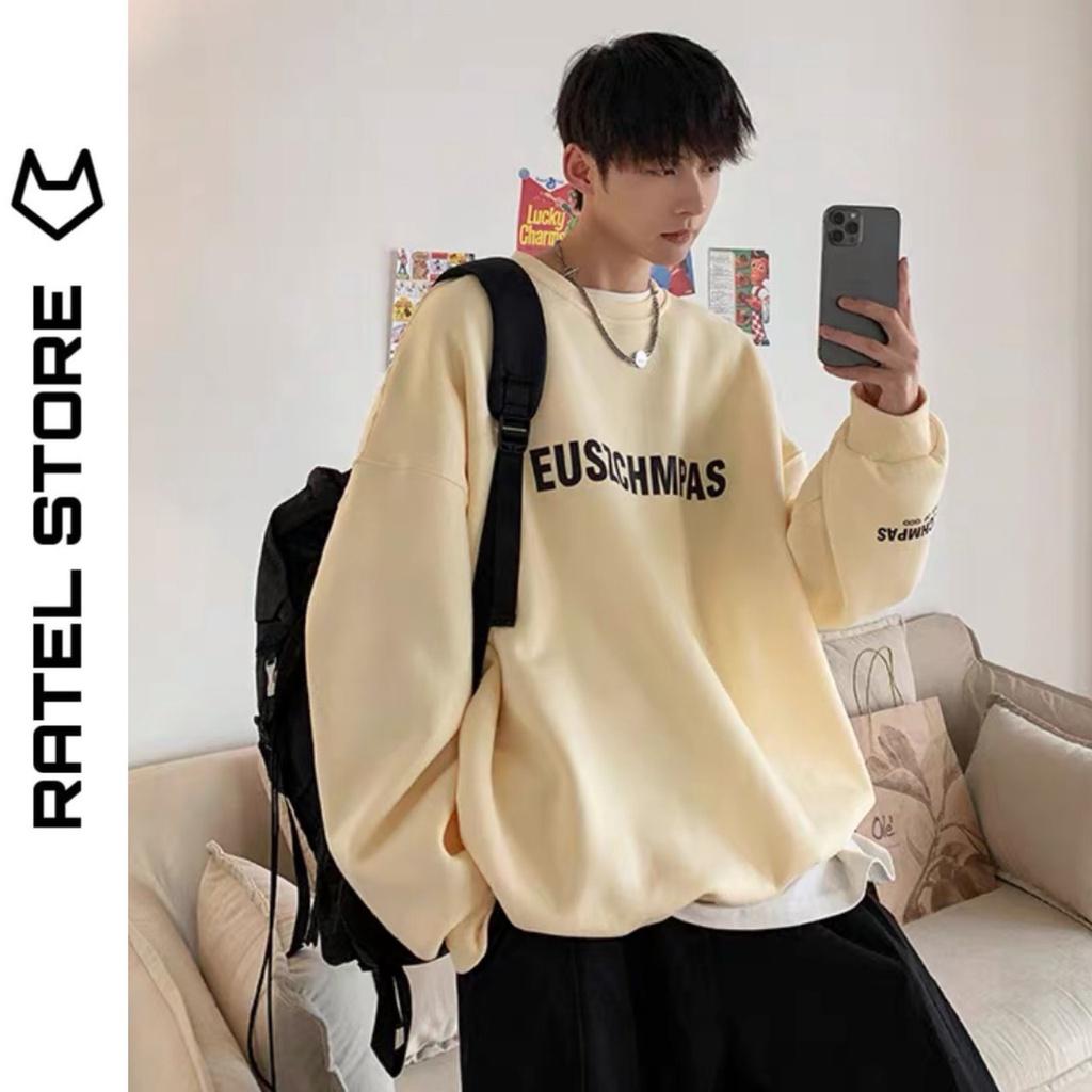 Áo Sweater Nỉ Bông Nam Nữ EUSZCHMPAS Unisex Form Rộng