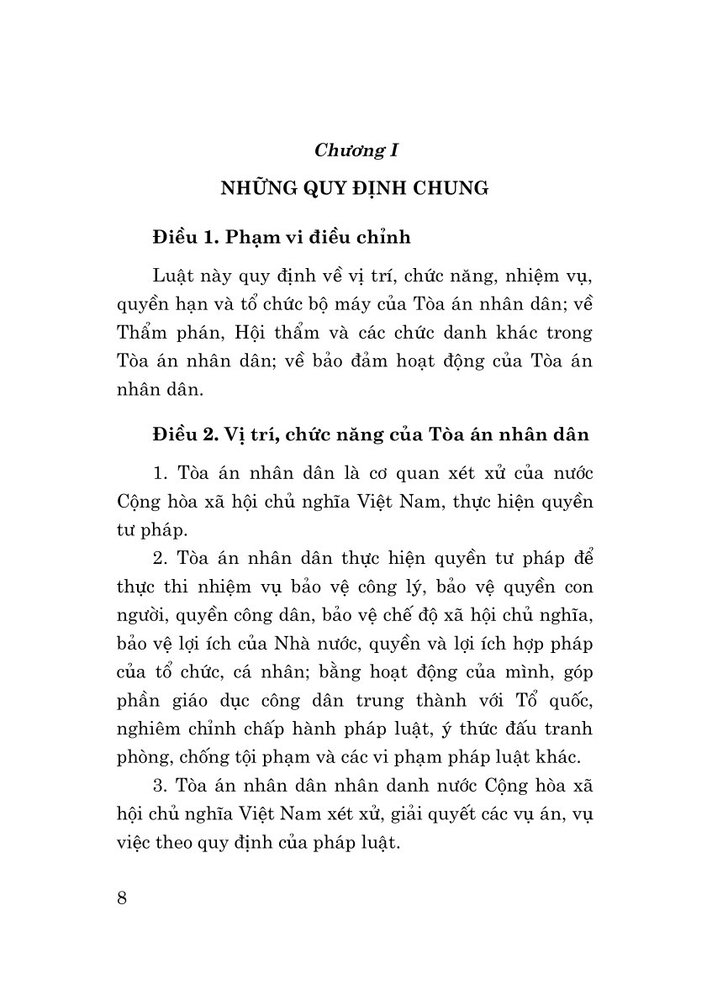 Luật Tổ chức Tòa án nhân dân năm 2024 (sửa đổi, bổ sung năm 2025)