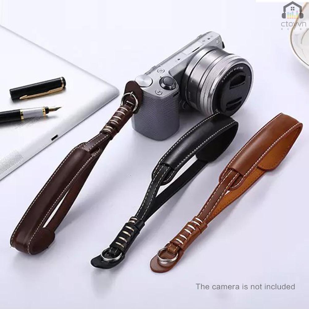 Dây đeo cổ tay bằng da PU X5-M cho máy ảnh Fujifilm Panasonic Olympus Leica DSLR / Micro