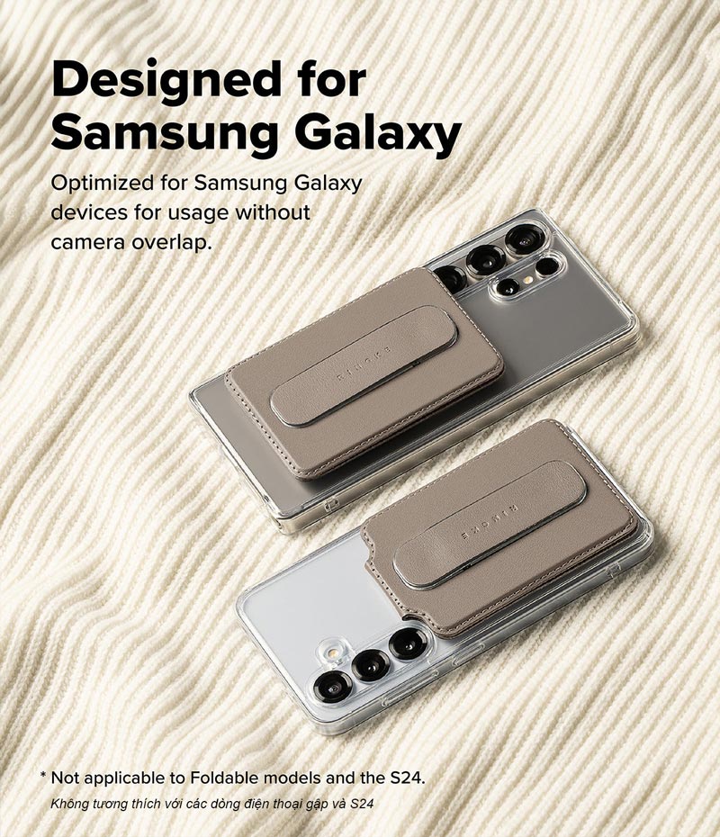 Ví kiêm giá đỡ RINGKE Slide Grip Wallet Magnetic Edge - Hàng Chính Hãng