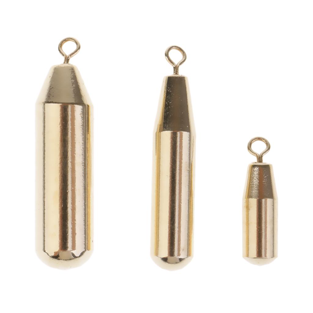 Copper Weight Sinkers /Fishing Weights Sinker Bulk Sinker Weights Kit Golden