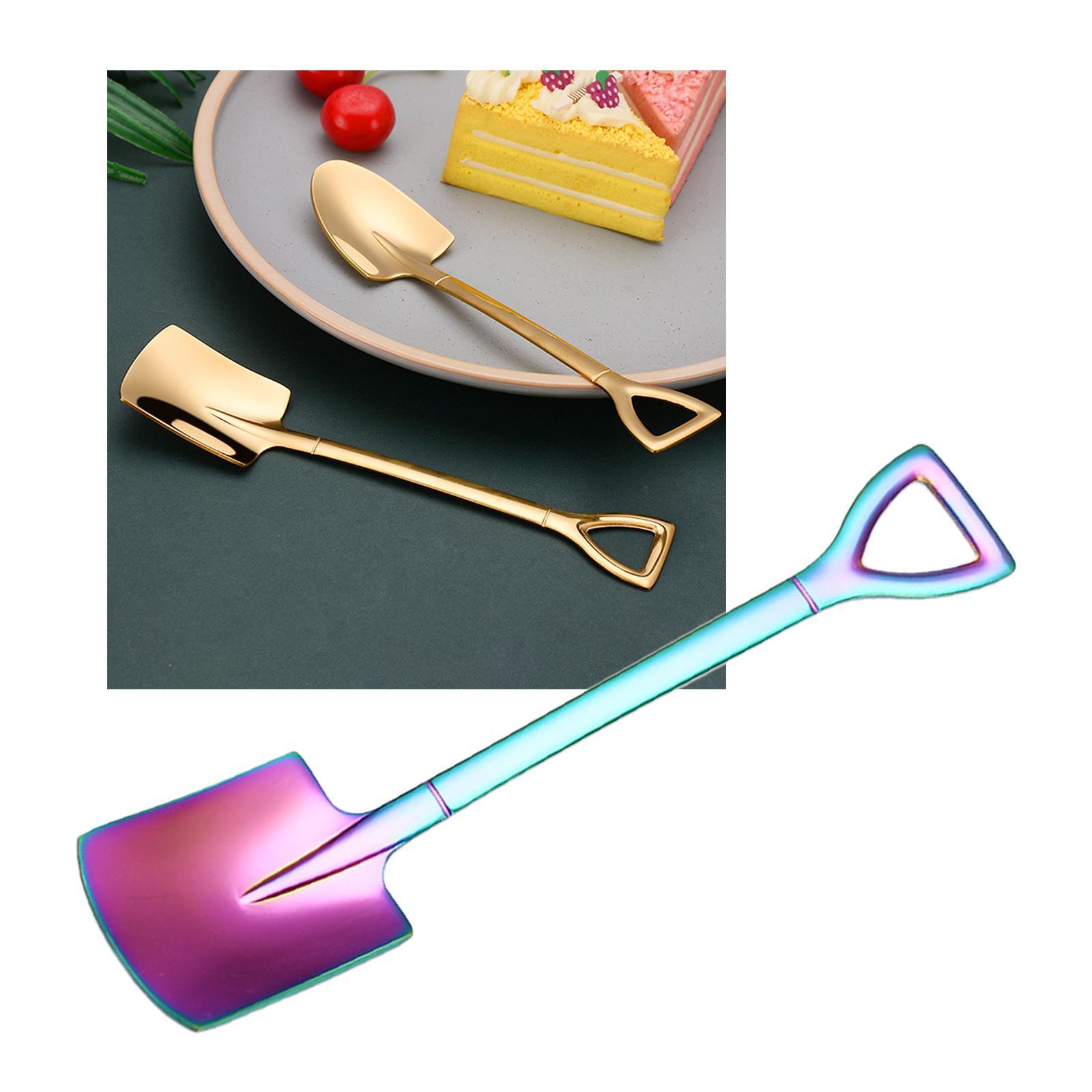 2pcs Dessert Stirring Mixing Spoon for Cream of Sugar Coffee