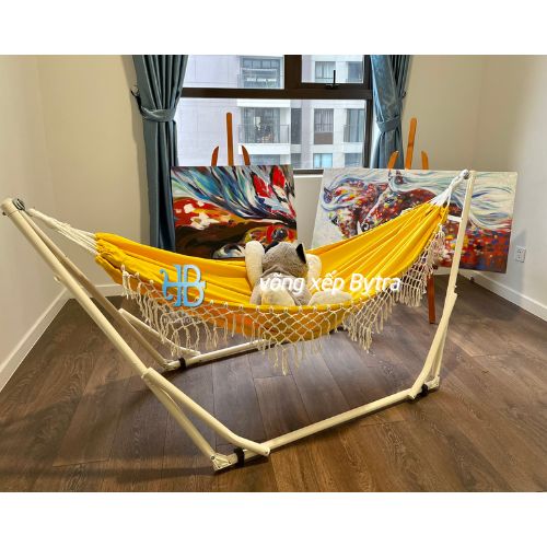 Lưới võng nằm canvas tua rua