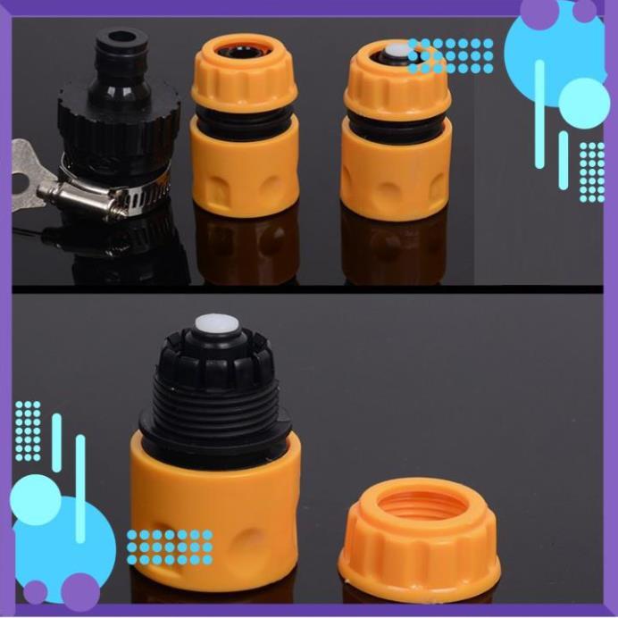 ️ Bộ dây vòi xịt nước rửa xe, tưới cây , tăng áp 3 lần, loại 3m, 5m 206701 đầu đồng,cút,nối nhựa đen+ đai