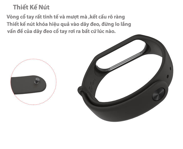 Dây Đeo Tay Dùng Cho Đồng Hồ Thông Minh Xiaomi Mi Band 3 Mi Band 4 - Hàng Chính Hãng