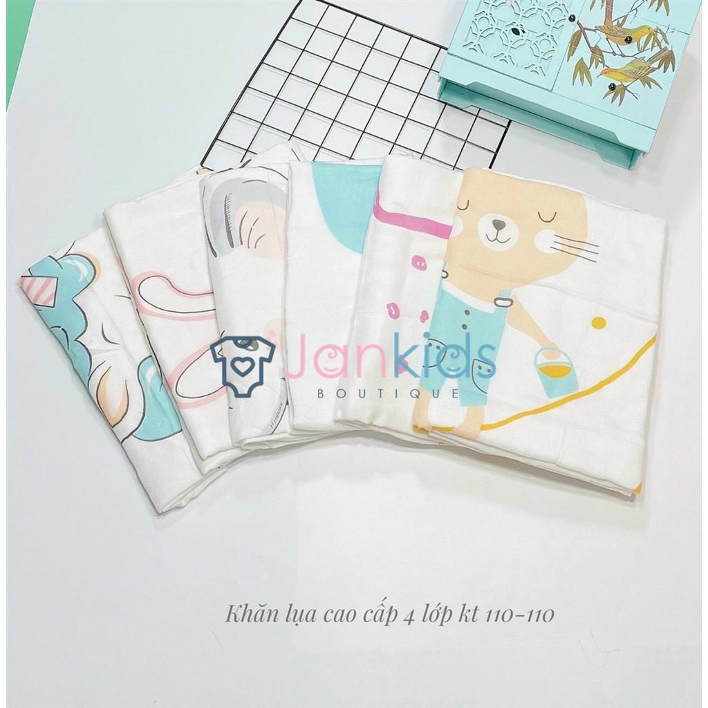 Khăn lụa, chăn lụa cotton aden cao cấp siêu mềm mát cho bé