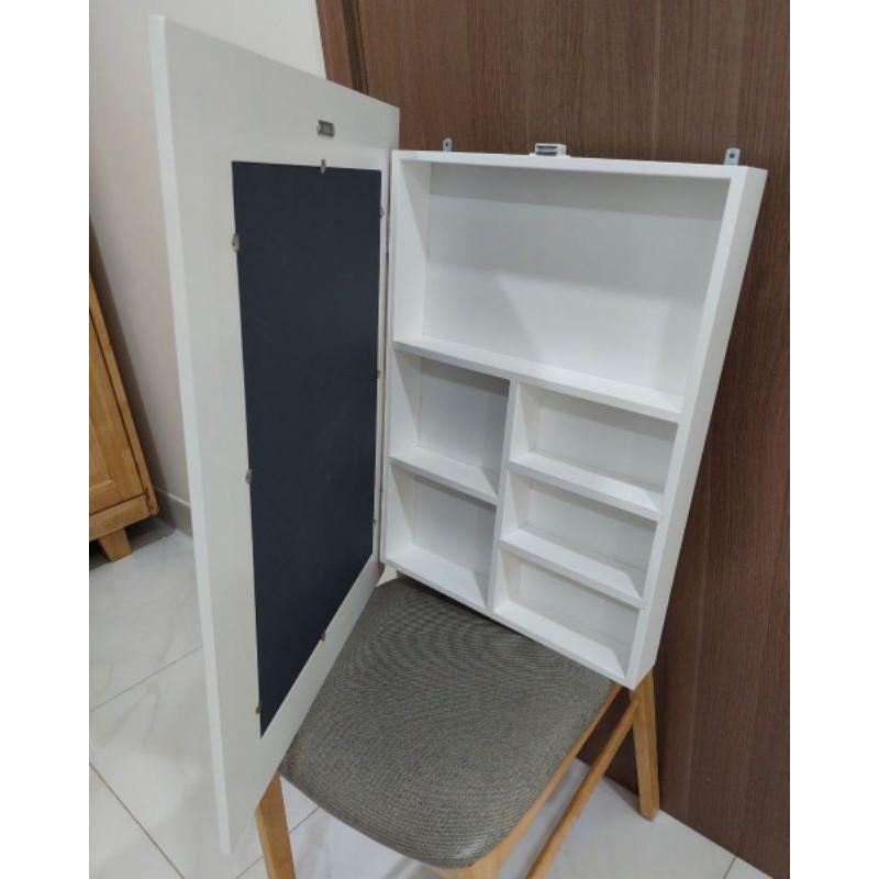 Tủ Gương Phòng Tắm Gỗ Thông 51,5x66,5 cm Nhiều Màu Treo Tường - Hàng VN Xuất Khẩu