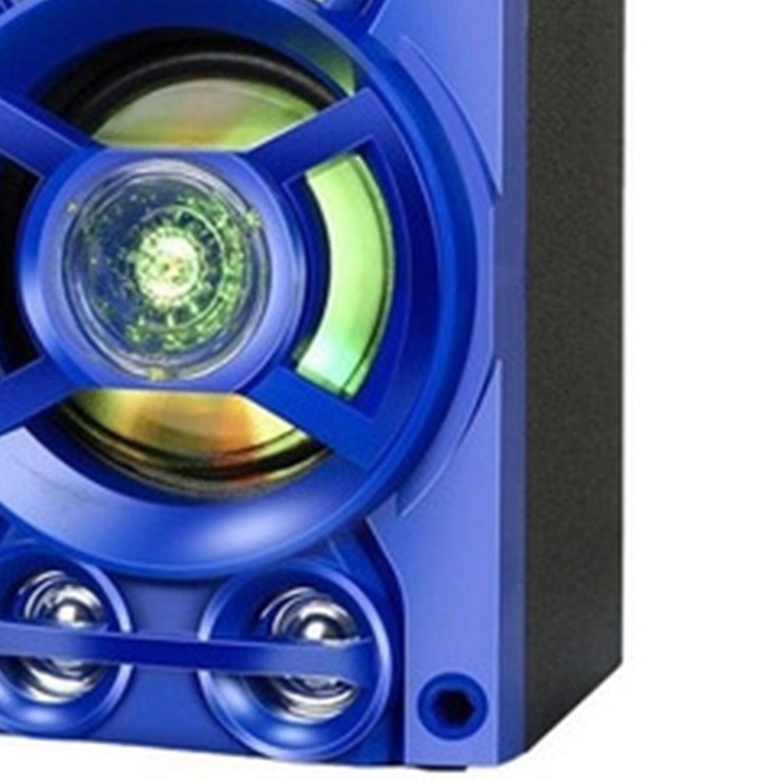 Compact Bluetooth Karaoke Machine Speakers USB LED MP3 Player for Indoor Outdoor