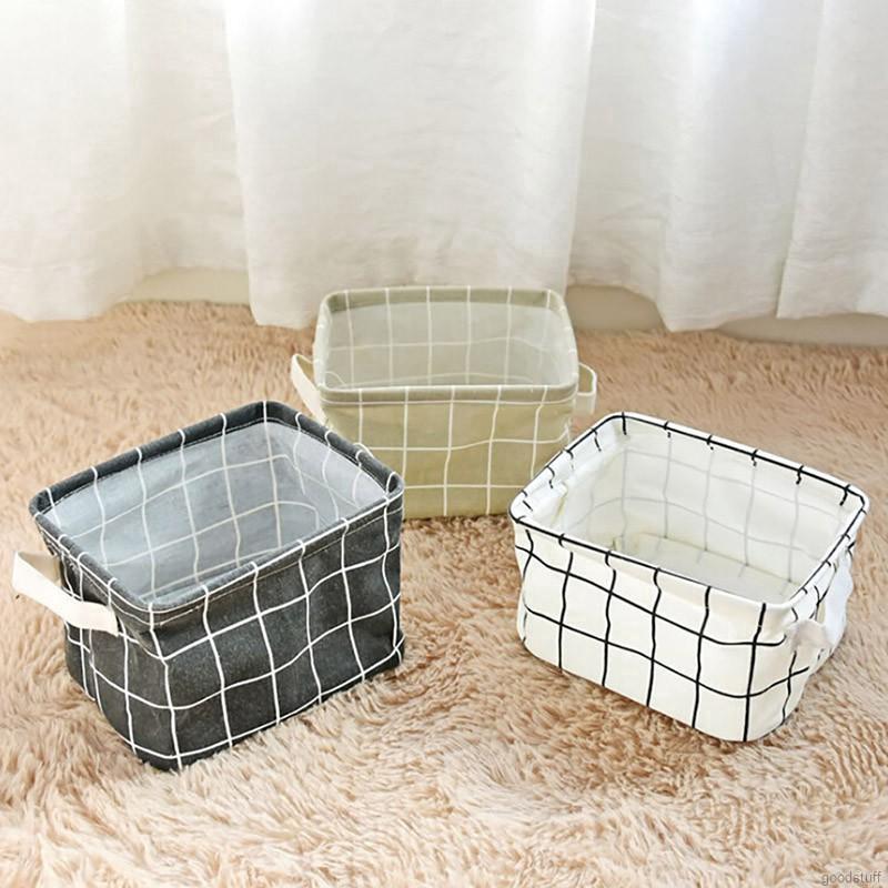 Giỏ vải đựng đồ đa năng tiện dụng in họa tiết xinh xắn
