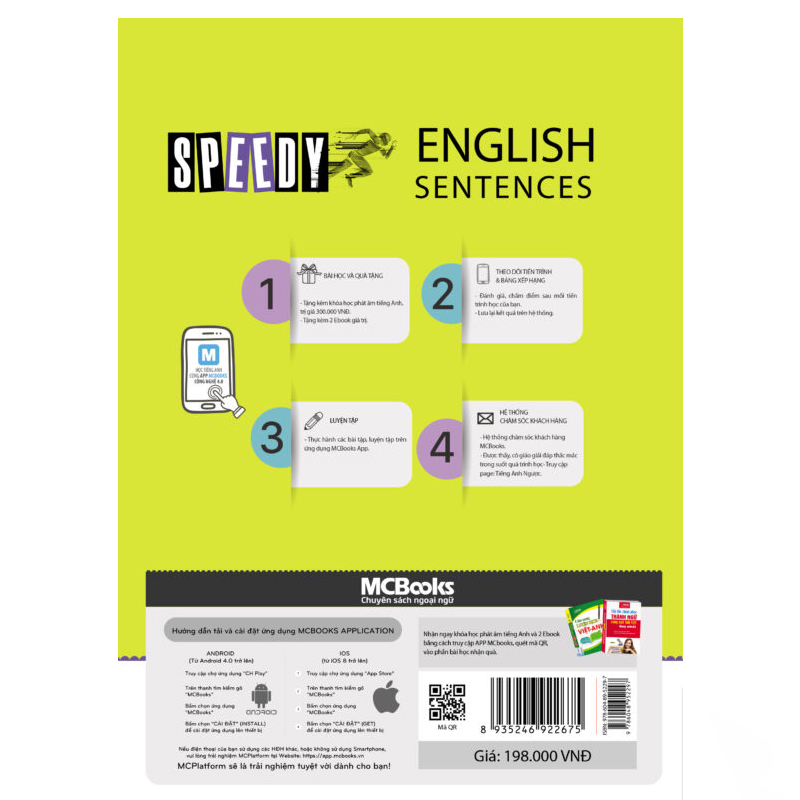 SPEEDY ENGLISH – SENTENCES-Cuốn sách tổng hợp các mẫu câu giao tiếp tiếng Anh thông dụng nhất trong cuộc sống hàng ngày
