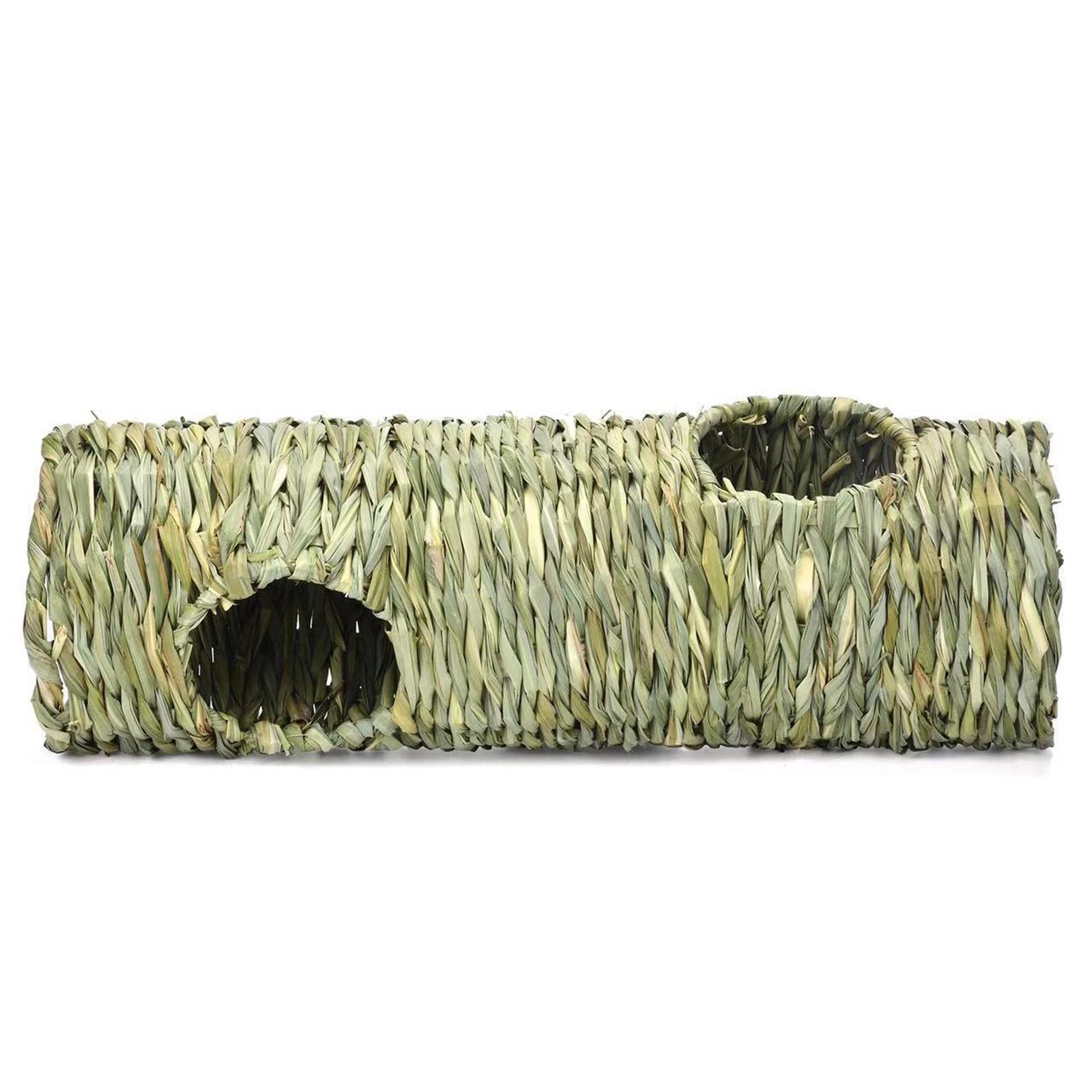 Grass Tunnel Toy Hideaway House Durable for Hamster Chinchilla Pocket Pets