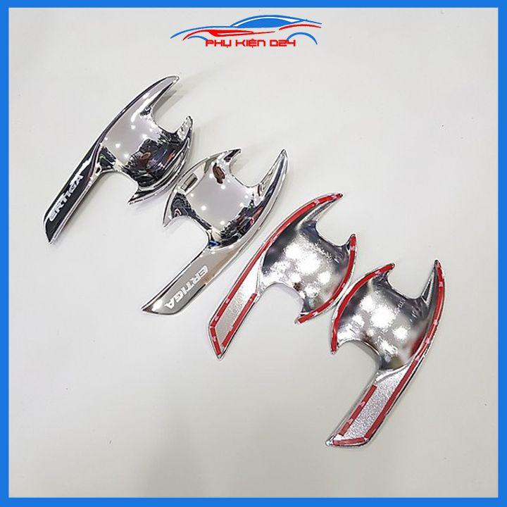 Ốp tay hõm cửa mạ crom Ertiga 2019-2020-2021-2022 bảo vệ chông trầy ô tô