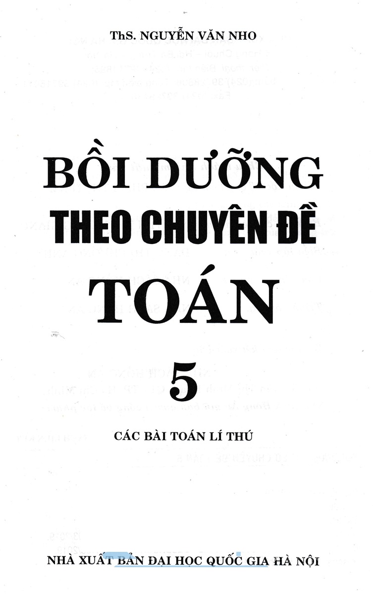 Bồi Dưỡng Theo Chuyên Đề Toán Lớp 5