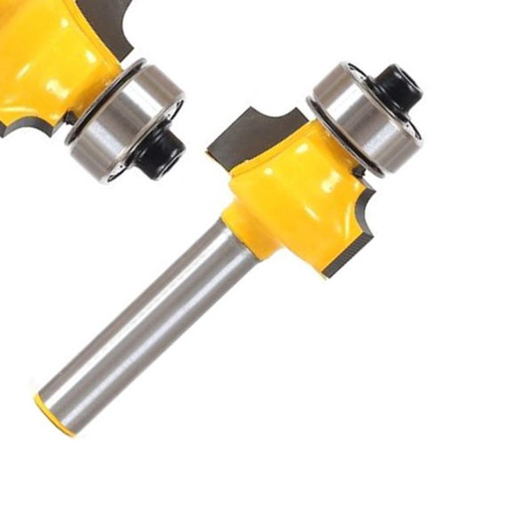 2x Round Over Edging Router Bit 1/4" Shank 1/8" Radius 52mm Long Woodworking