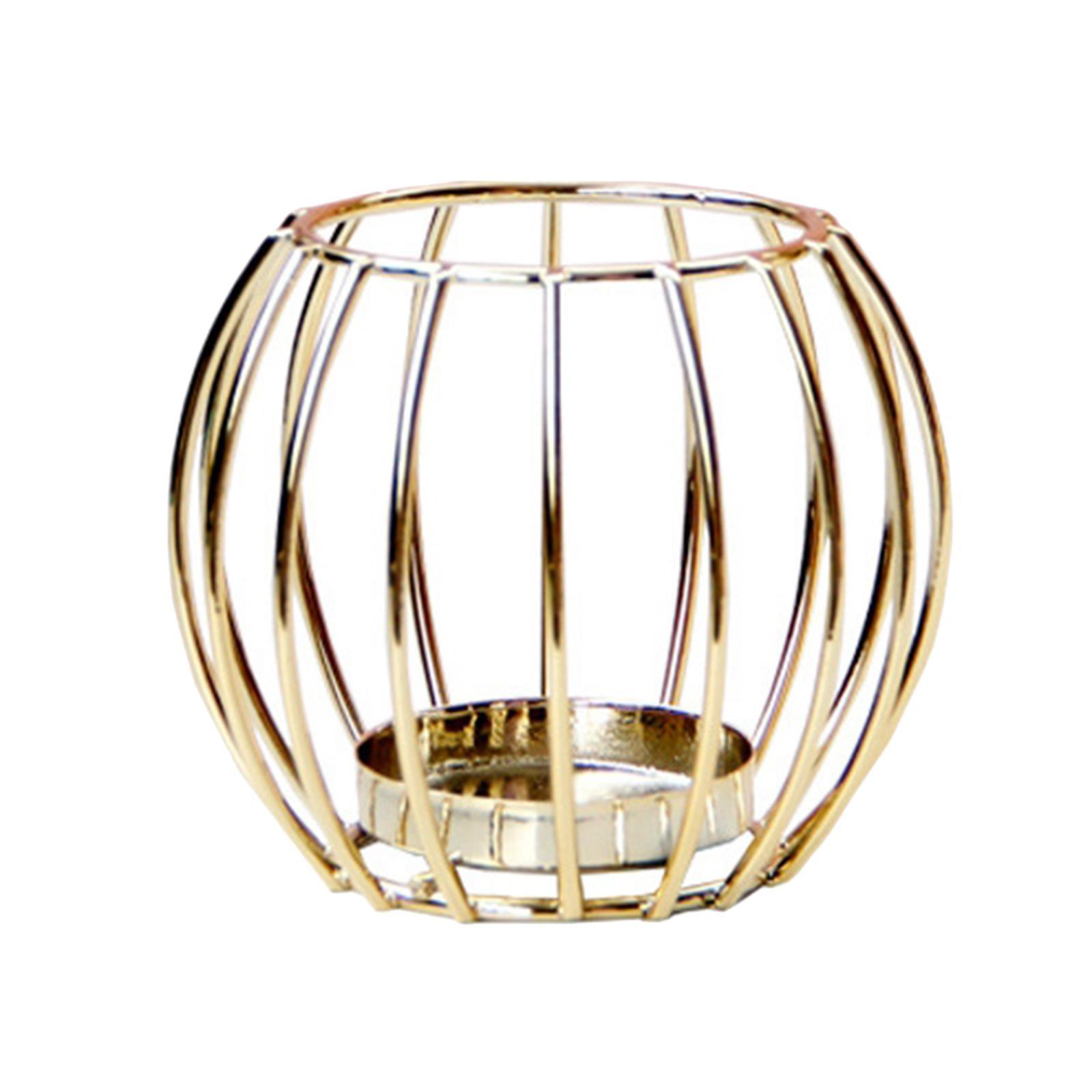Metal Candle Holder Votive Candle Holder Centerpiece for Desktop Decoration