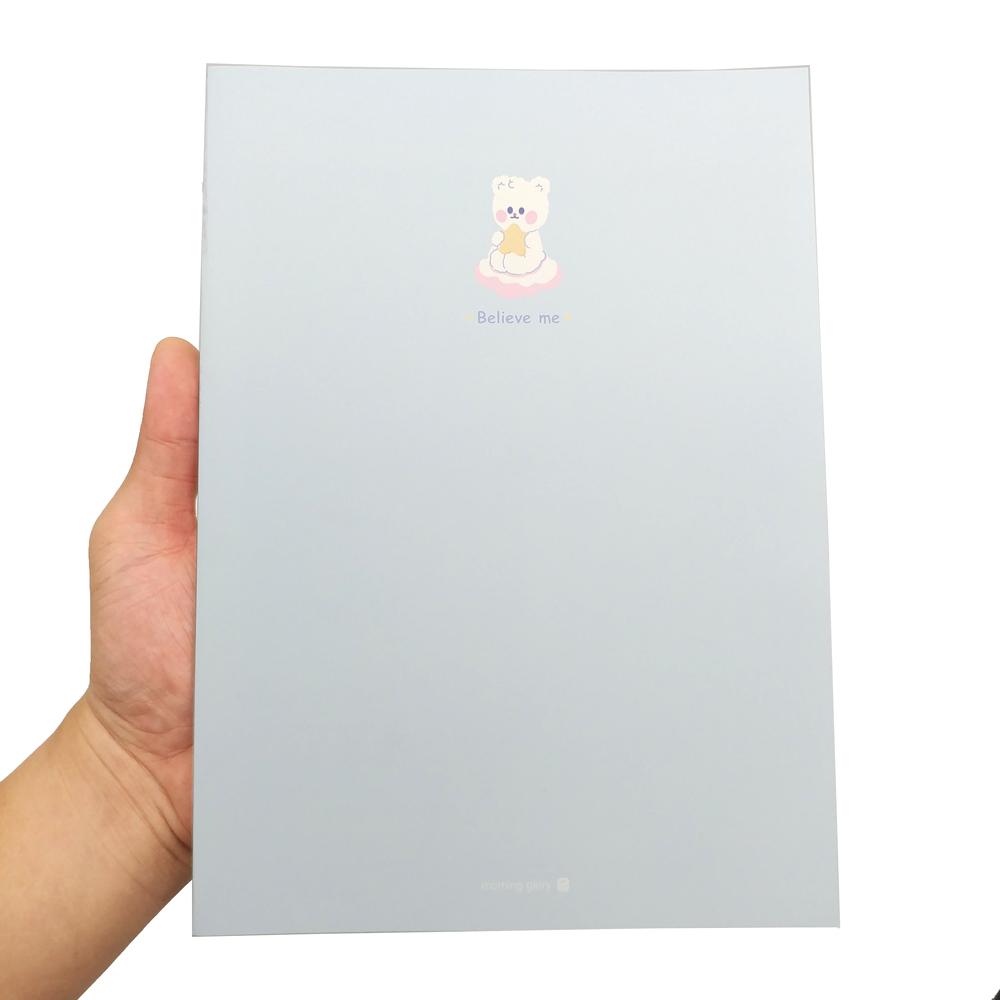 Sổ Sinh Viên Blue Bear Kẻ Ngang - Morning Glory 10300-88596 - Màu Xanh Nhạt