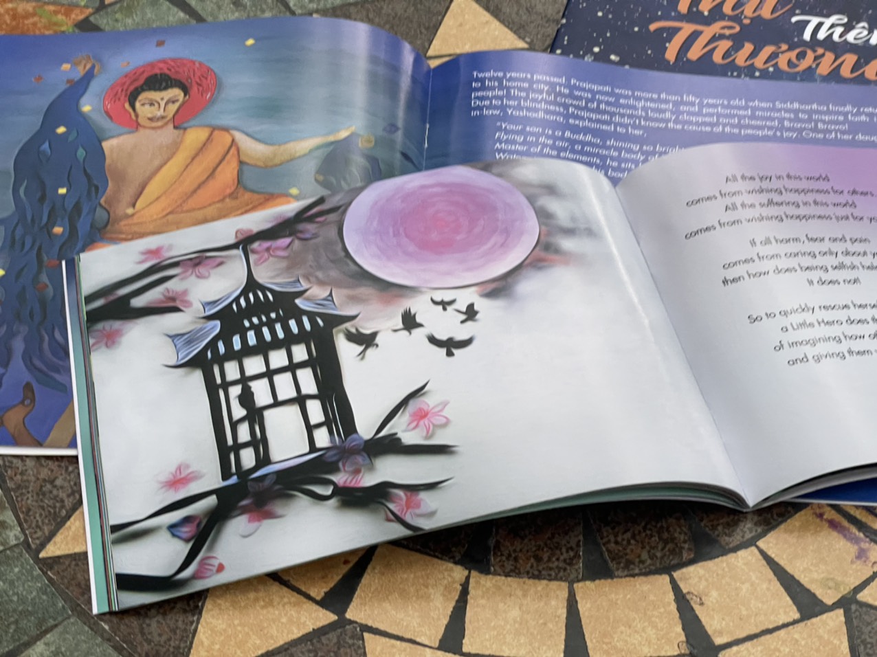 BỘ SÁCH CON ĐƯỜNG GIÁC NGỘ CỦA ĐỨC PHẬT DÀNH CHO TRẺ EM: Bồ Tát Nhí, Kiều Đàm Di, Bớt thịt thêm thương – Alicja Zmigrodzka – Lạc Hải Âm dịch– Thái Hà Books