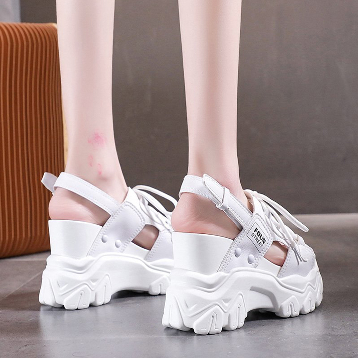 Sandal thắt dây đế cao 11CM X590-340