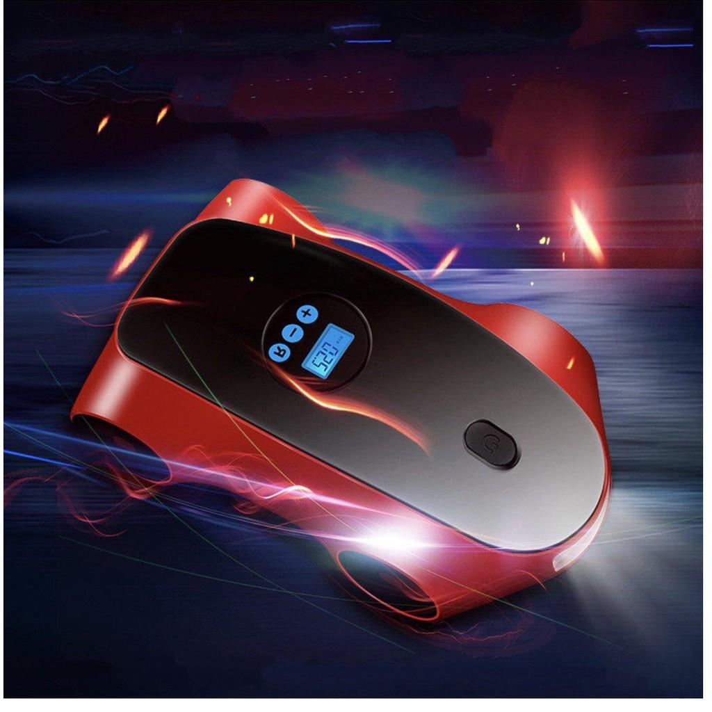 Máy bơm lốp cho ô tô công suất lớn 120w LCD SuperCar