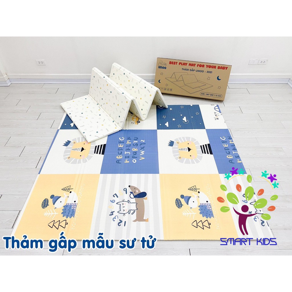 Thảm gấp Umoo Thảm cuộn Umoo 2021 dày 1.5cm Hàng chính hãng