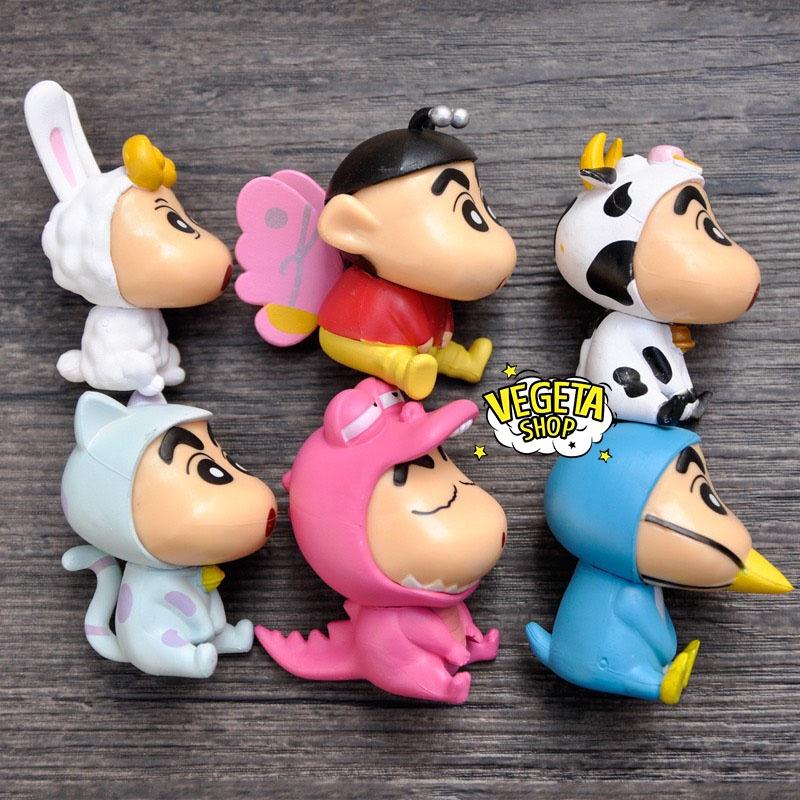 Mô hình Shin Cậu bé bút chì Shinnosuke - Shin chan Cosplay dễ thương bền màu chất liệu an toàn Đồ chơi quà tặng 4,5~6cm