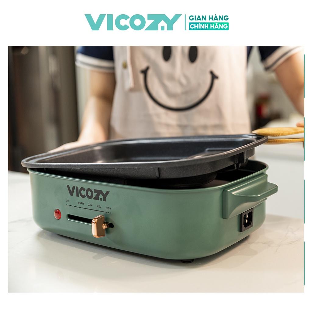 Bếp nướng lẩu đa năng Vicozy Grill Pot Plus - Hàng chính hãng