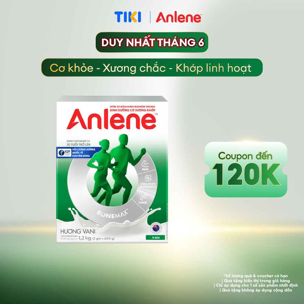 Sữa Bột Anlene Hương Vanilla (Hộp Giấy 1,2kg)