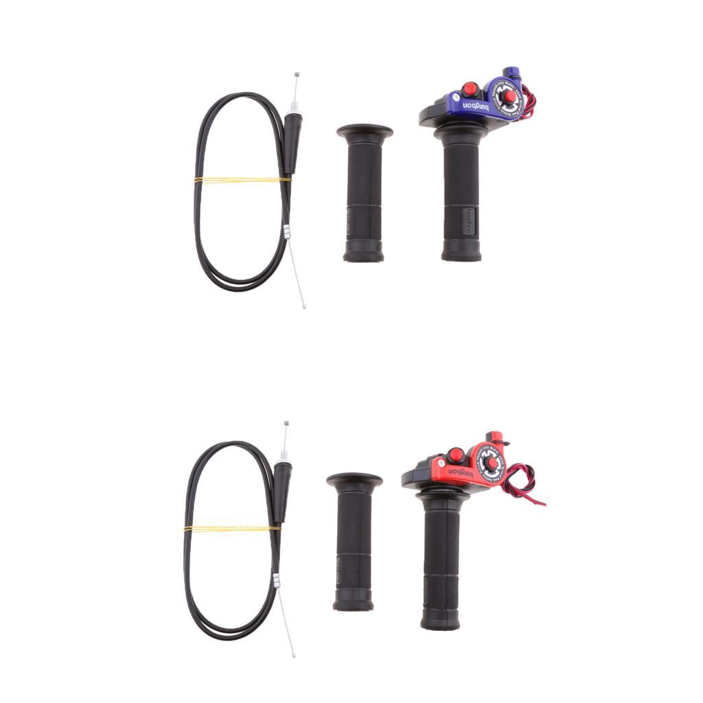 Motorcycle Twist Throttle Grip & Cable For 125cc 140cc 150cc Pit Dirt Bike